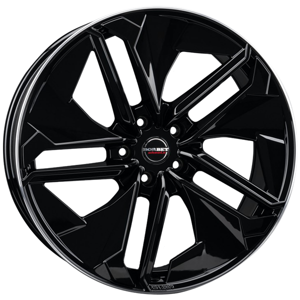 Borbet TX black rim polished 9,00x21 5x112,00 ET30,00