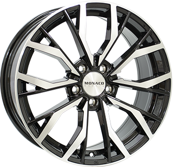 MONACO Grand Prix 5 Black Polished 8,00x18 5x100,00 ET37,00